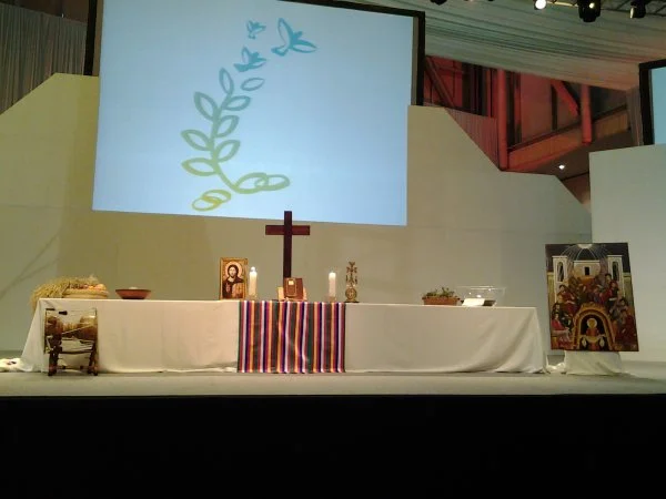Worship space at the WCC 10th Assembly in Busan, Korea