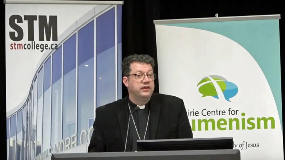 Anglican Bishop Bruce Myers was the featured speaker for the 2023 De Margerie Series for Christian Reconciliation and Unity held at Campion College (Regina) and St. Thomas More College (Saskatoon) during the Week of Prayer for Christian Unity