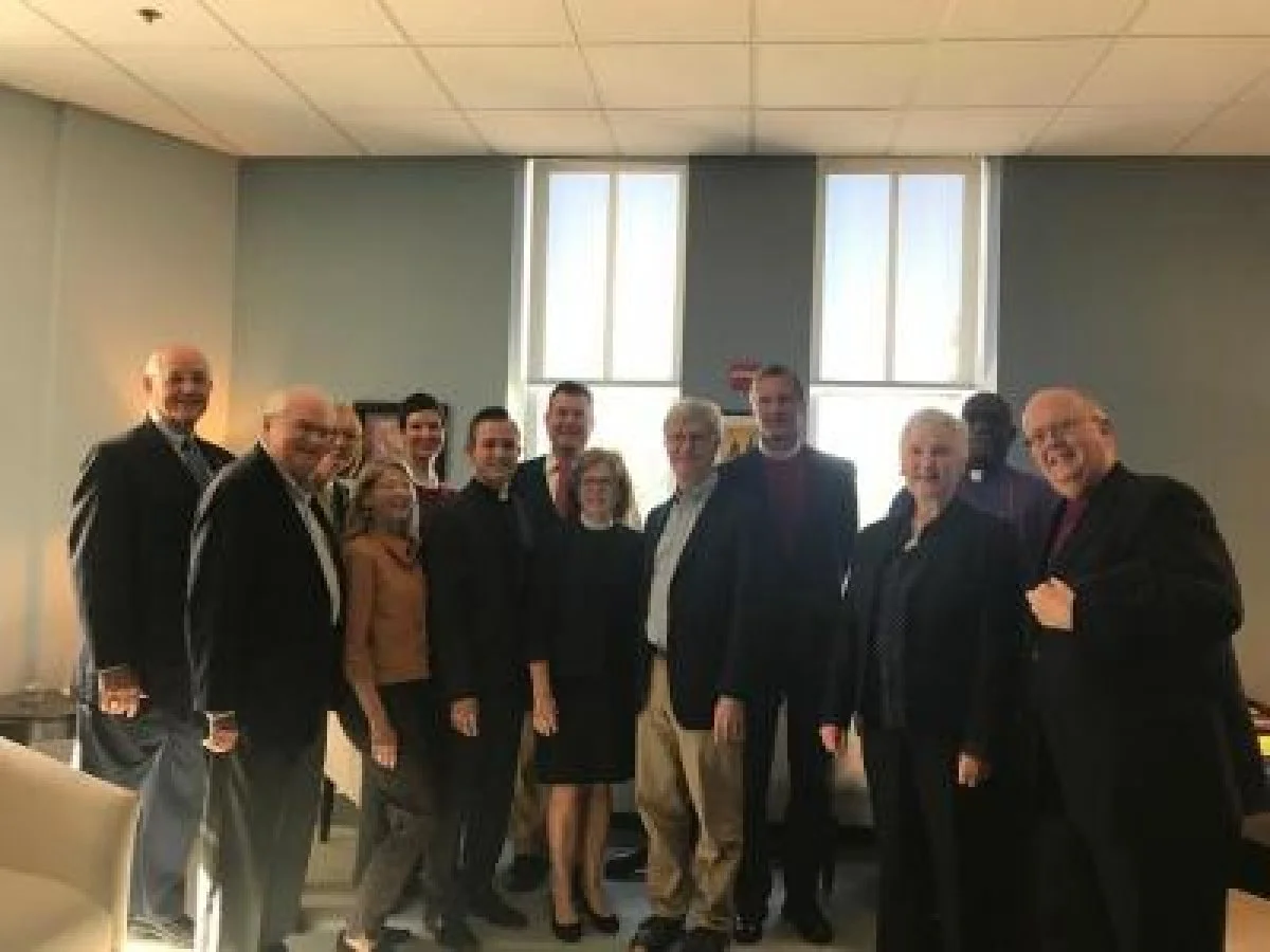 Members of the Episcopal Church-United Methodist Dialogue meeting in Washington, DC