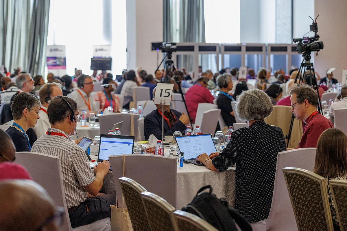 Delegates to the 18th Anglican Consultative Council participate daily in small table discussions