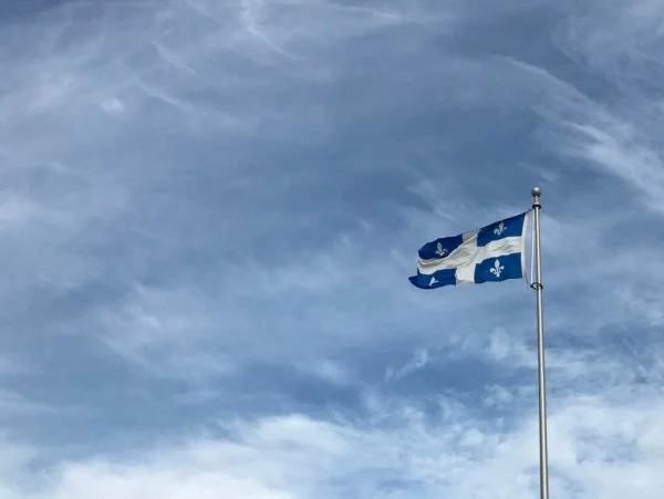 The Fleur de Lys, the flag of Québec