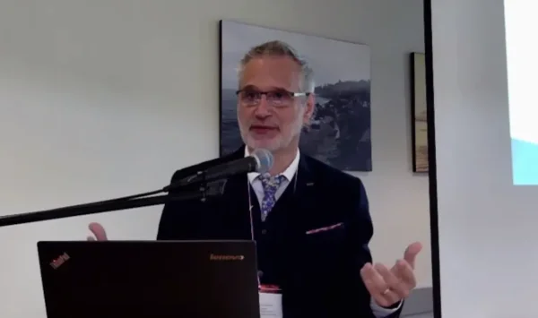 David Seljak delivers his opening lecture at the 'Land, Law, Religion and Reconciliation' colloquium, hosted by the University of Victoria’s Centre for Studies in Religion and Society