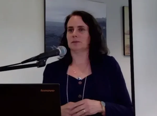 Bishop Anna Greenwood-Lee of the Anglican diocese of Islands and Inlets provided the response to David Seljak’s lecture