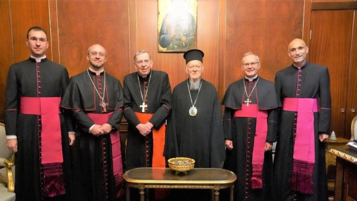 A Vatican delegation led by Cardinal Kurt Koch meets with Patriarch Bartholomew I of Constantinople on the Feast of St Andrew