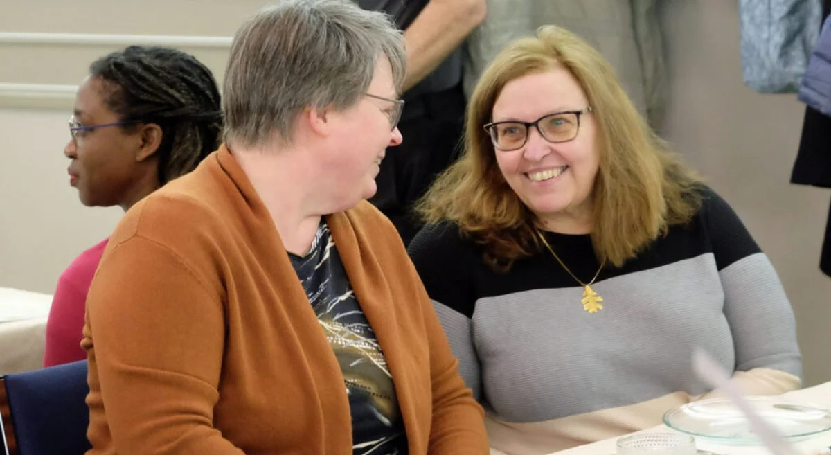 The anniversary celebration for the PCE included time for fellowship