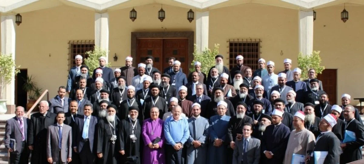 The first meeting of Imam-Priest Exchange for 2014. ‘Together for a New Egypt: the Imam-Priest Exchange,’ is an interfaith initiative which brought together 30 priests (from different denominations) and 30 imams (selected by Al-Azhar) for four weekends in 2013. As a result of these meetings, the participating imams and priests built friendships and engaged together