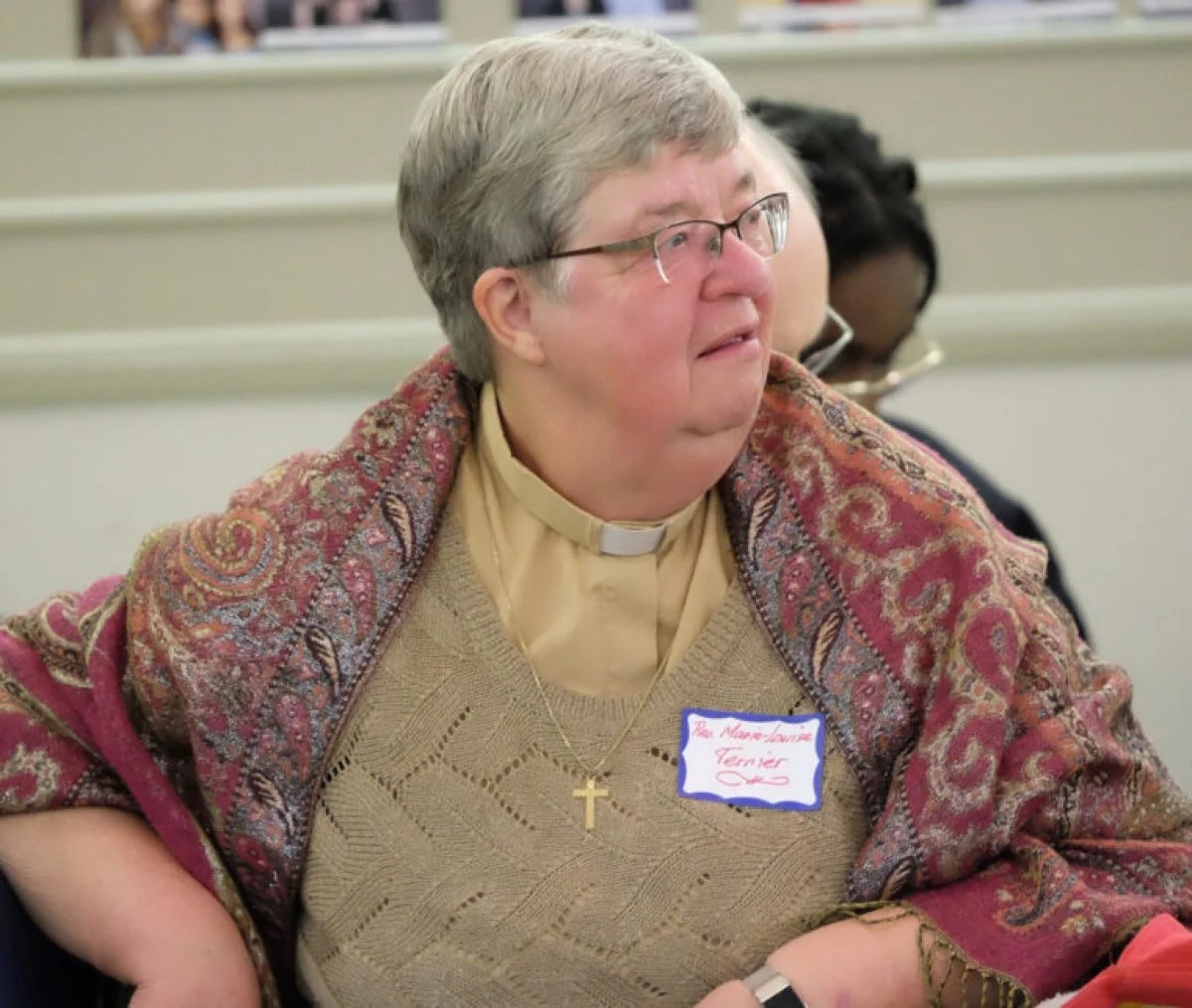Rev. Marie-Louise Ternier, ecumenical officer of the Anglican Diocese of Saskatoon during the 40th anniversary of the Prairie Centre for Ecumenism