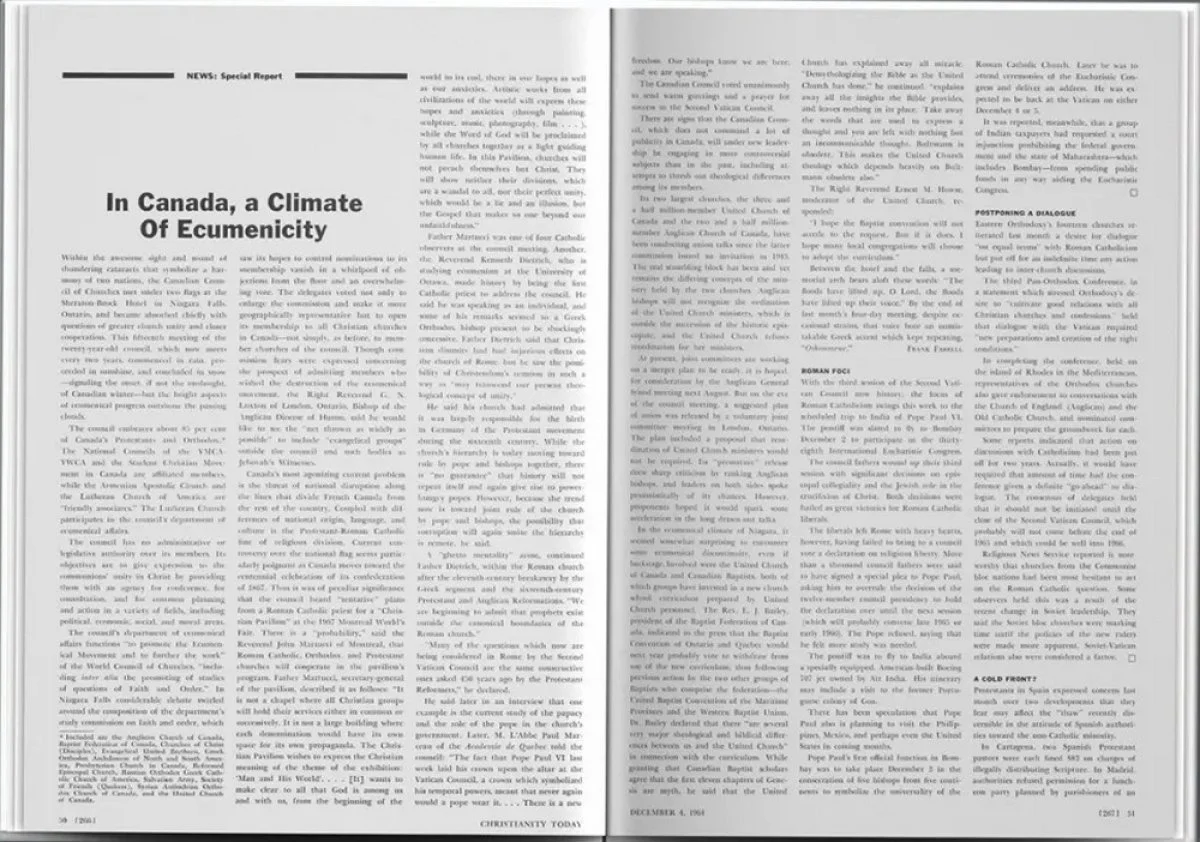 A scan of the original Christianity Today pages