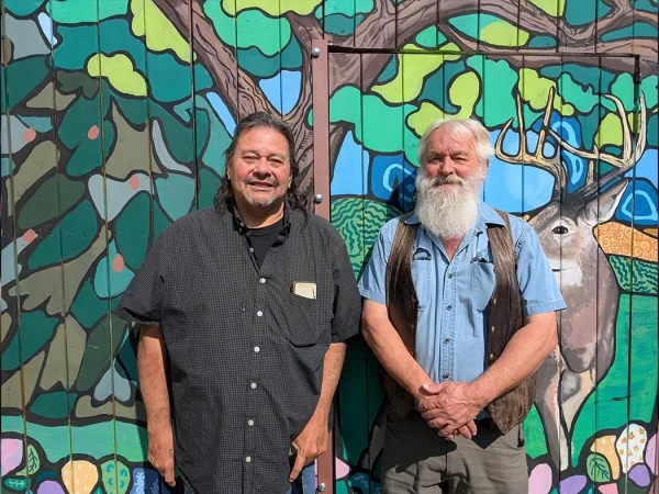 Joe Elkerton (left) will replace Bert Adema (right) as director of the Indigenous Christian Fellowship in Regina, Saskatchewan