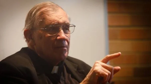 Fr. John Pawlikowski, OSM speaking at Gethsemani Monastery in Kentucky