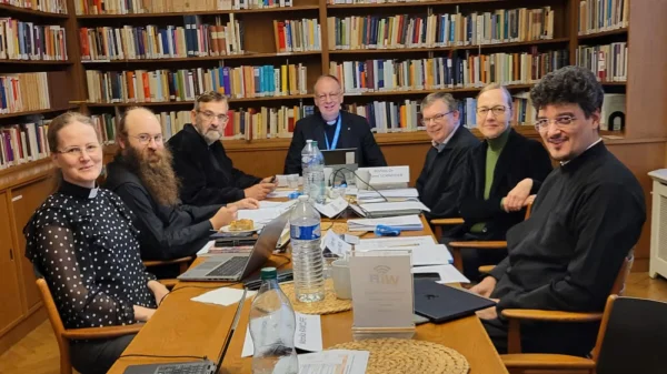Members of the International Lutheran-Orthodox Commission on Theological Dialogue during their meeting at the Strasbourg Institute for Ecumenical Research
