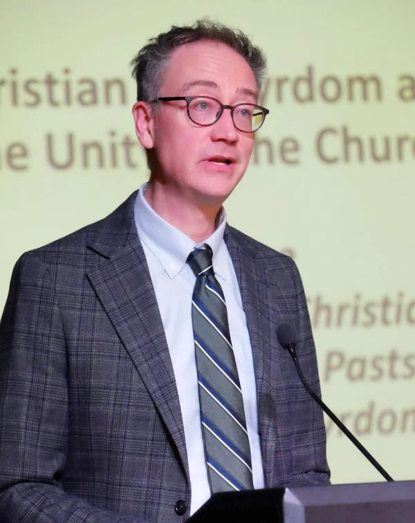 The De Margerie Series for Christian Reconciliation and Unity 2026 lecturer was Dr. Jeremy Bergen, Associate Professor of Religious Studies and Theological Studies at Conrad Grebel University College, University of Waterloo