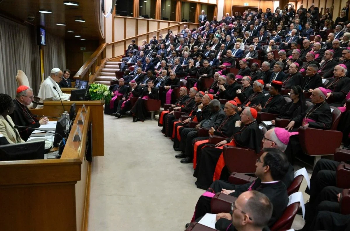 Pope Leo XIV presenting his first encyclical 'Magnifica Humanitas' at the Vatican