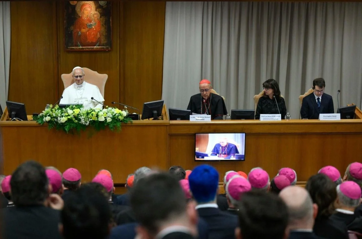 Pope Leo XIV presenting his first encyclical 'Magnifica Humanitas' at the Vatican