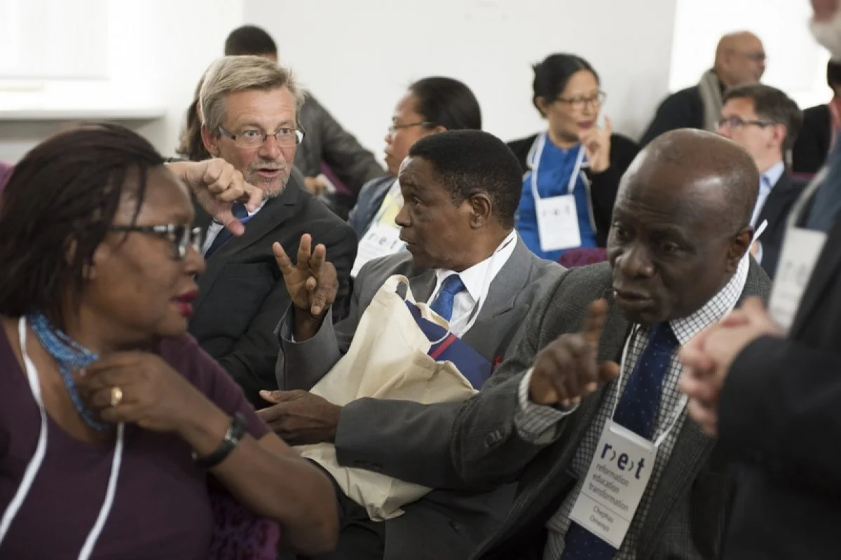 Participants at the Reformation–Education–Transformation consultation in Halle, Germany