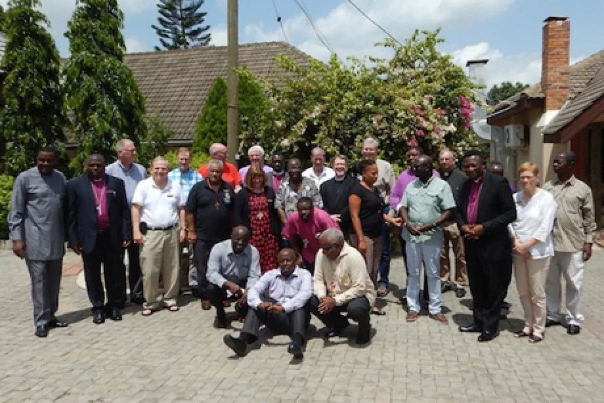 Some of the 24 bishops and support staff pose for a group photo in Accra, Ghana, at the 7th Consultation of Anglican Bishops in Dialogue