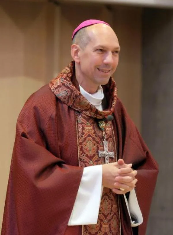 Bishop Don Bolen of the Roman Catholic Diocese of Saskatoon is seen here at a confirmation