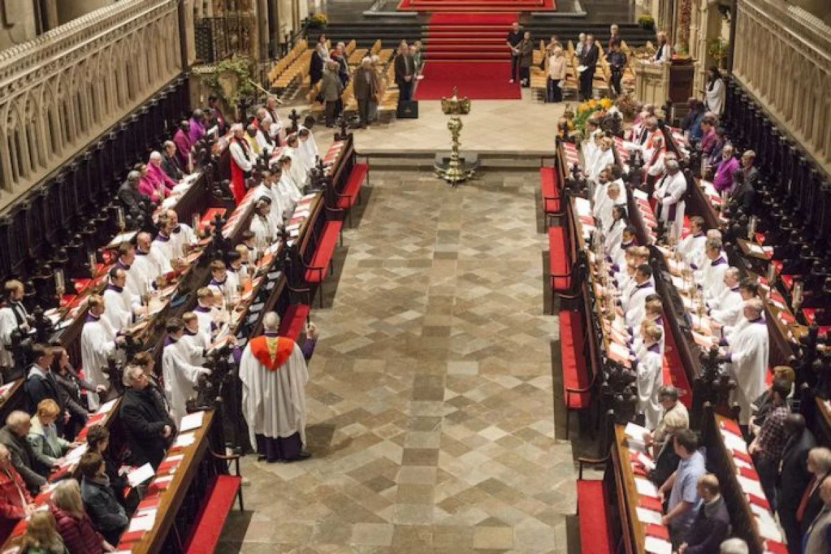 Primates from around the Anglican Communion take part in a service at Canterbury Cathedral during the 2017 Primates' Meeting held in Canterbury