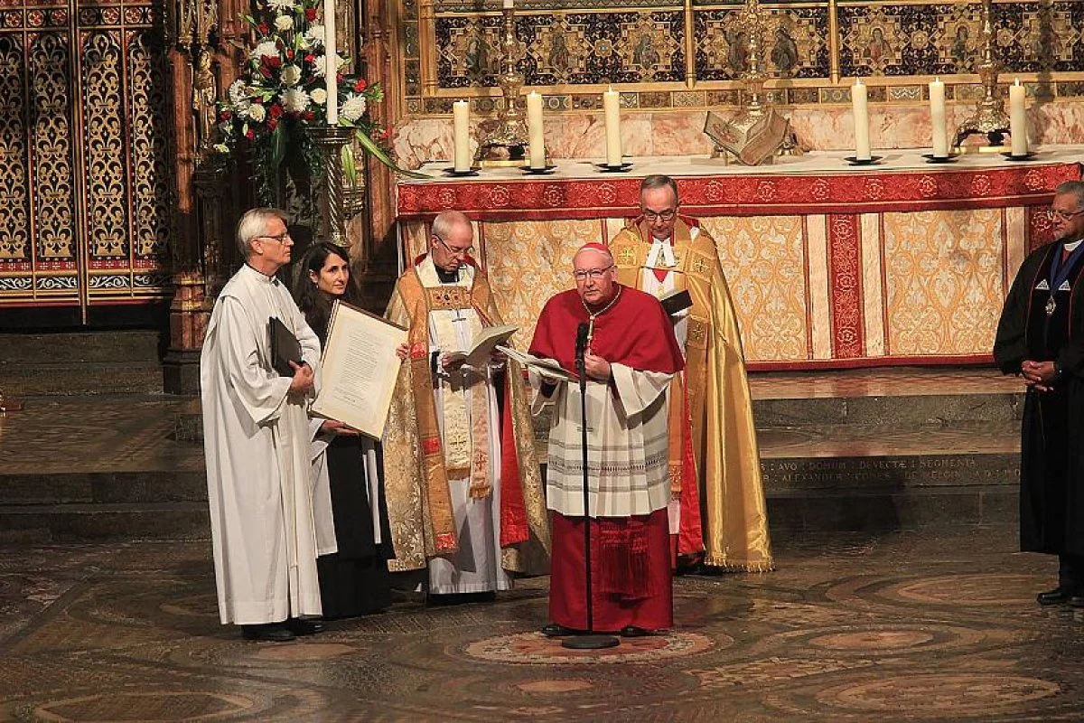 A service to mark the 500th anniversary of the Reformation was held at Westminster Abbey, London on 31 October 2017. The Archbishop of Canterbury Justin Welby addressed the congregation at the worship led by the Dean of Westminster Rev. Dr John Hall and attended by LWF General Secretary Rev. Dr Martin Junge and PCPCU Secretary Bishop Dr Brian Farrell. Photo: Andrew Dunsmore/Westminster Abbey