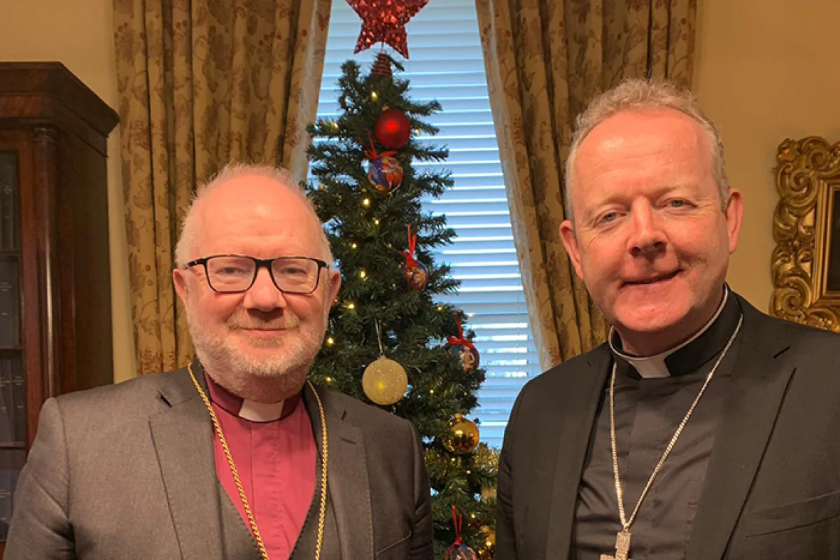 Archbishops Richard Clarke and Eamon Martin, the Church of Ireland and Roman Catholic Archbishops of Armagh