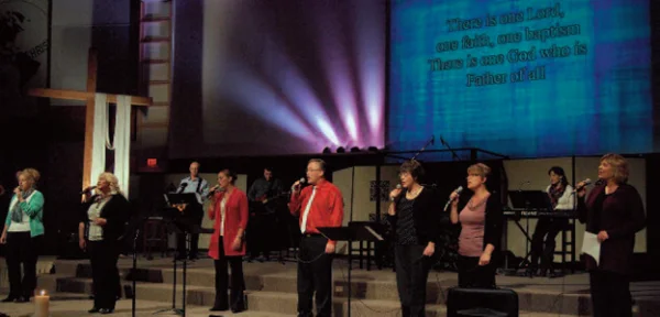 Music ministry at the Evangelical-Roman Catholic service at Circle Drive Alliance Church was provided by musicians from both traditions