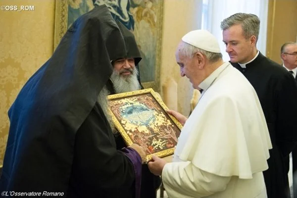 Members of the Joint International Commission for Theological Dialogue between the Catholic Church and the Oriental Orthodox Churches visited Pope Francis on Friday, January 30