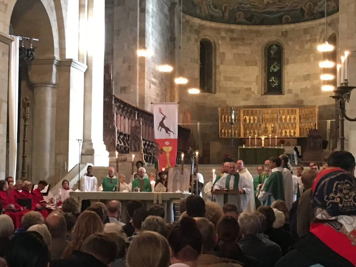 Lund Cathedral before the procession opening the ecumenical service