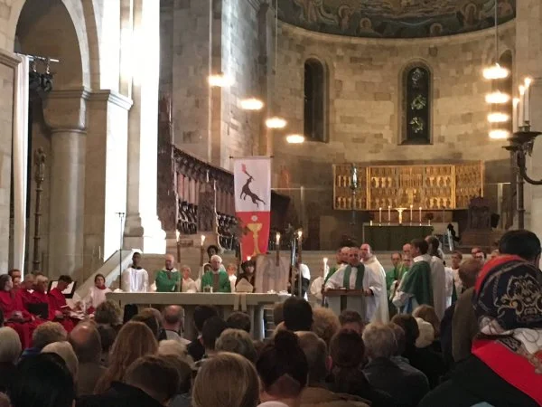Lund Cathedral before the procession opening the ecumenical service