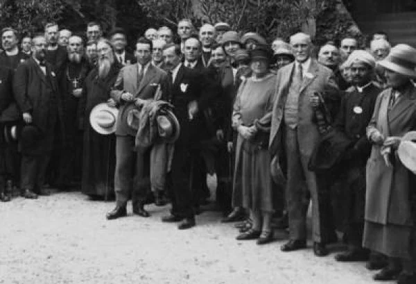 Delegates at the First World Conference on Faith and Order in Lausanne
