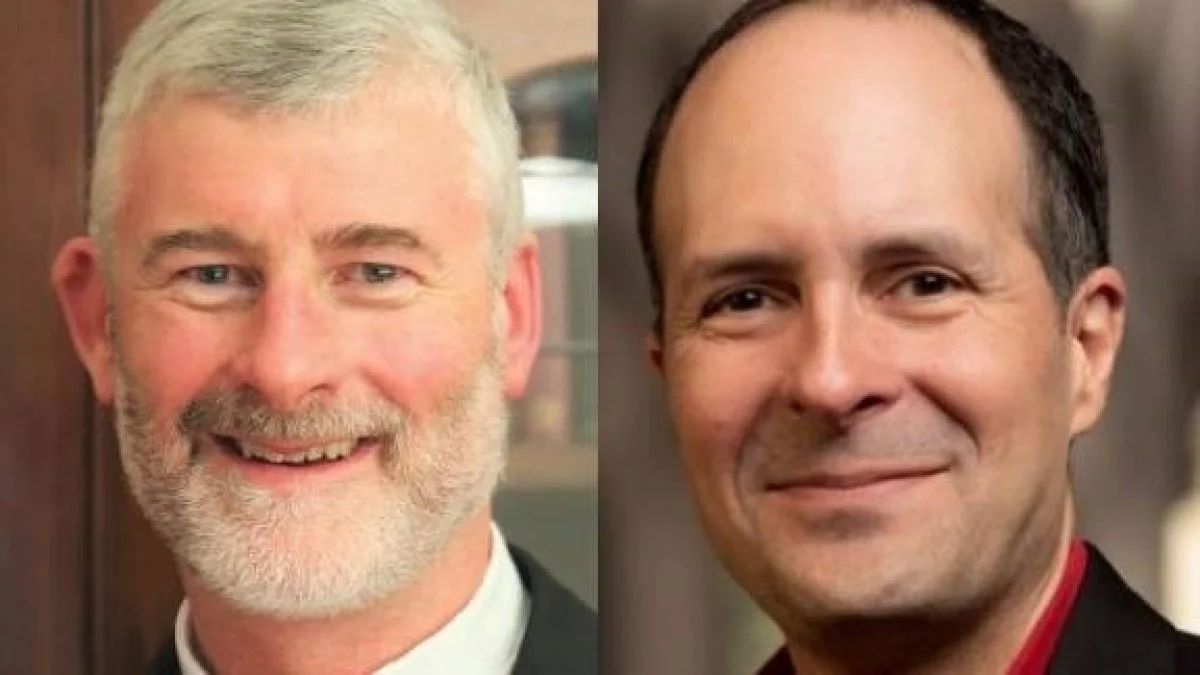 New co-chairs of the Methodist-Roman Catholic International Commission: Right Revd Shane Mackinlay, Roman Catholic bishop of Sandhurst, Australia (left) and Revd Professor Edgardo Colon-Emeric, Dean of Duke Divinity School, Durham, North Carolina