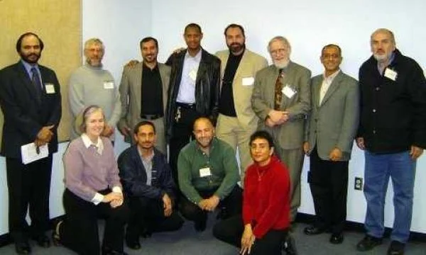 The Muslim group with Dr Stuart Brown and Anna Tremblay
