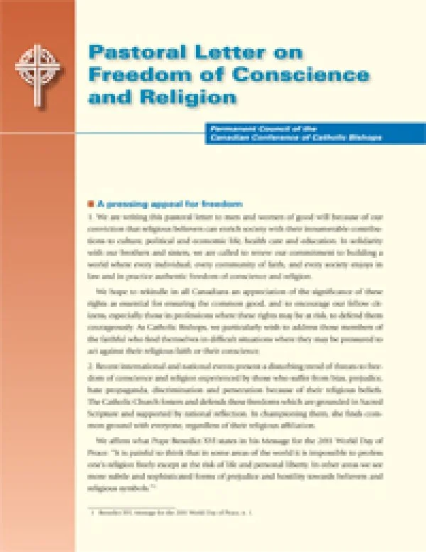 Pastoral letter on freedom of conscience and religion (Canadian Conference of Catholic Bishops, 2012)