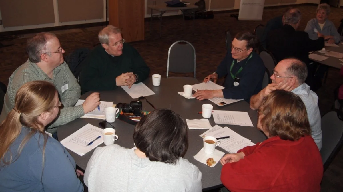 Bishop Gregory Cameron, the first De Margerie speaker gave a workshop as part of his visit to Saskatoon. Bishop Gregory comes from the Anglican Diocese of St. Asaph in the Church in Wales