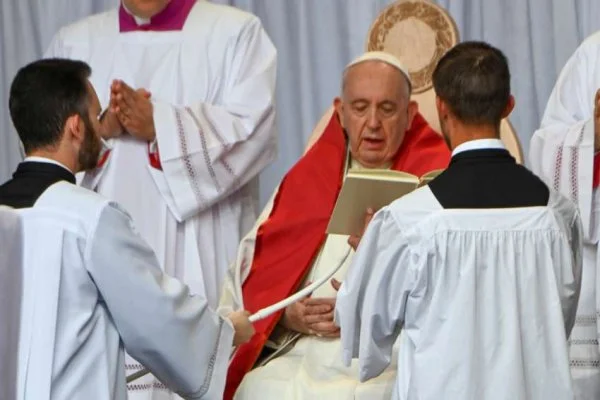 Pope Francis celebrates Mass at Commonwealth Stadium in Edmonton, Alberta