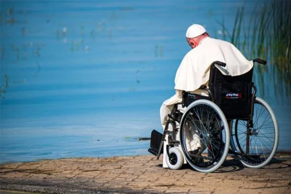 Pope Francis visits the lake as he participates in the Lac Ste. Anne pilgrimage and Liturgy of the Word in Lac Ste. Anne, Alberta