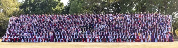 The Anglican Bishops and guests attending the Lambeth Conference pose for their group photograph during the 2022 Lambeth Conference at the University of Kent in Canterbury, United Kingdom