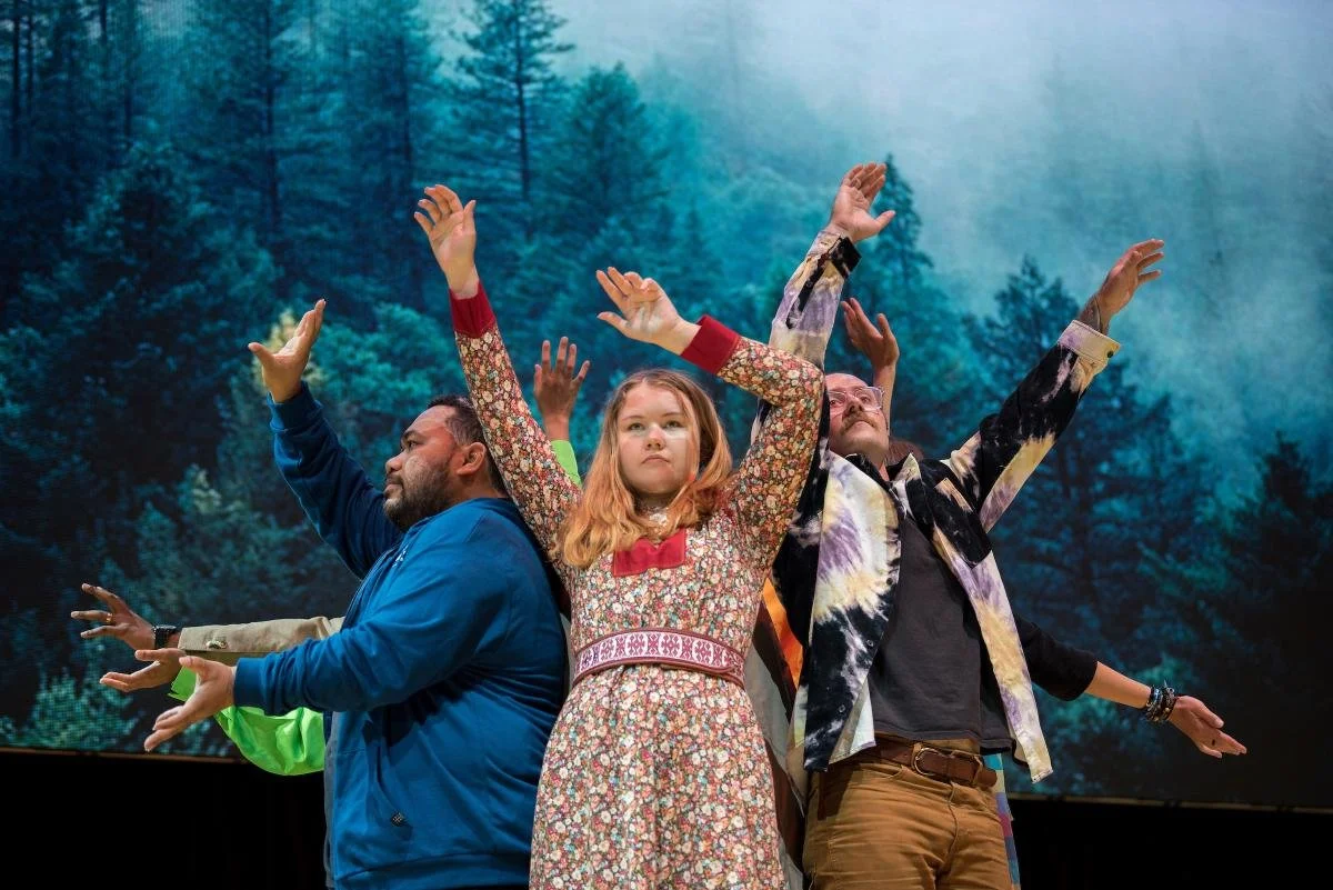 Opening dramatic performance by participants in the Ecumenical Youth Gathering (youth pre-assembly), from a diversity of countries and church traditions, during a thematic plenary focused on ’Affirming the Wholeness of Life’, at the 11th Assembly of the World Council of Churches, held in Karlsruhe, Germany from 31 August to 8 September, under the theme 'Christ's Love Moves the World to Reconciliation and Unity'