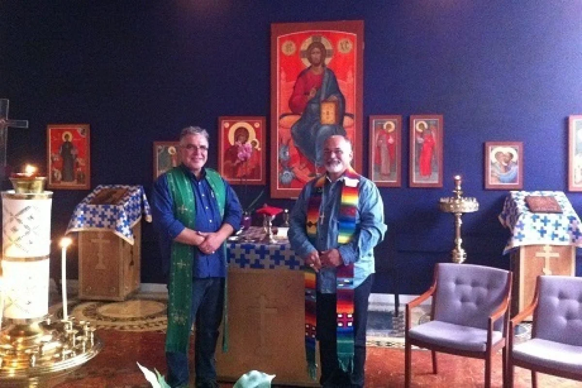 Co-Chairs of the Anglican-Lutheran International Co-ordinating Committee, Bishop Michael Pryse (Canada) and The Most Revd Maurício Andrade (Brazil)