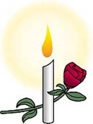 A lit candle and a red rose commemorate the <strong>National Day of Remembrance and Action on Violence against Women</strong> observed annually on December 6
