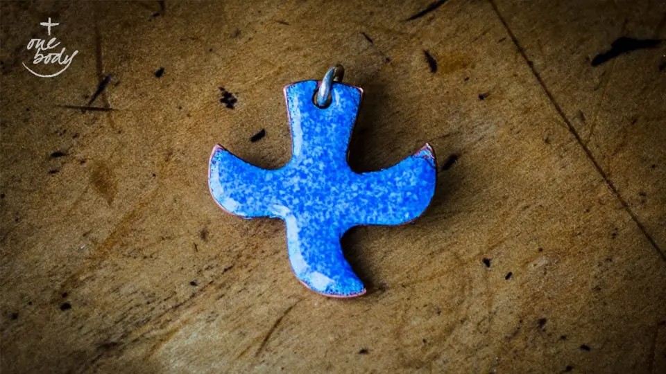 The Taizé dove-cross, representing reconciliation and peace. The ecumenical monastic community of Taizé, founded in 1940, is probably the best known ecumenical Christian community in the world