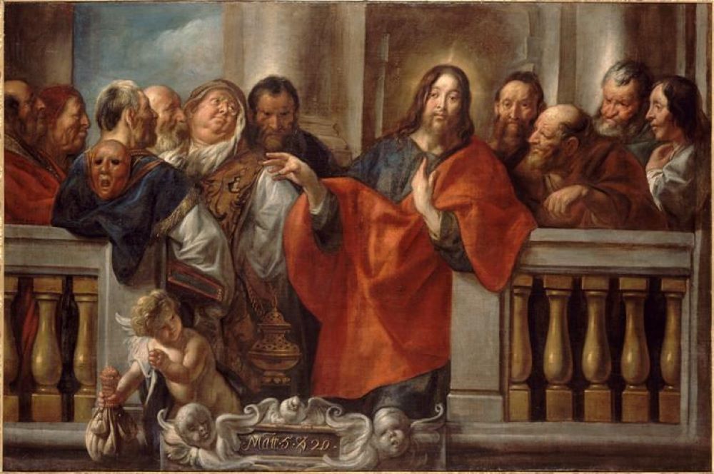 'Christ Among the Pharisees' by Jacob Jordaens, circa 1660
