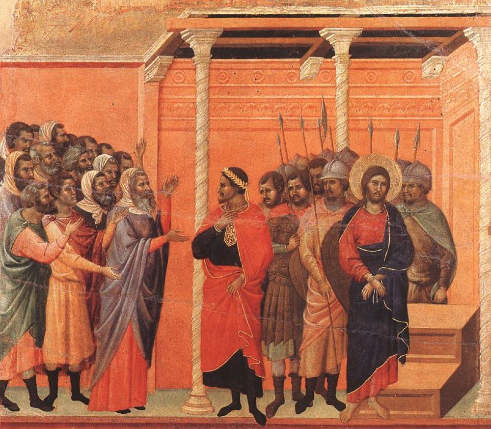'Christ Accused by the Pharisees' by Duccio di Buoninsegna, circa 1308
