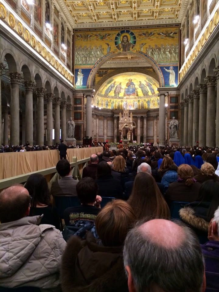 Inside the Roman Basilica of St. Paul Outside-the-Walls during the Week of Prayer for Christian Unity