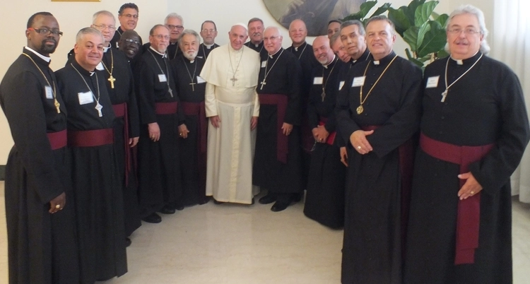 On Friday October 10th a delegation of Bishops from the Communion of Evangelical Episcopal Churches (CEEC) met for several hours in Rome with Pope Francis