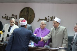 The first meeting of Imam-Priest Exchange for 2014. ‘Together for a New Egypt: the Imam-Priest Exchange,’ is an interfaith initiative which brought together 30 priests (from different denominations) and 30 imams (selected by Al-Azhar) for four weekends in 2013. As a result of these meetings, the participating imams and priests built friendships and engaged together