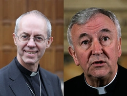 Archbishop of Canterbury Justin Welby and Archbishop of Westminster Cardinal Vincent Nichols