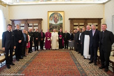Pope Francis met with members of the Anglican-Roman Catholic International Commission