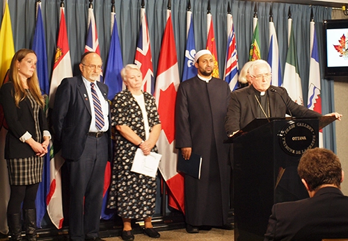 Christian, Jewish and Muslim leaders gathered in Ottawa to call on the new Government to focus on palliative care instead of euthanasia and assisted suicide
