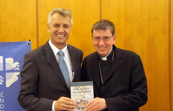 Rev. Martin Junge (left) and Cardinal Koch