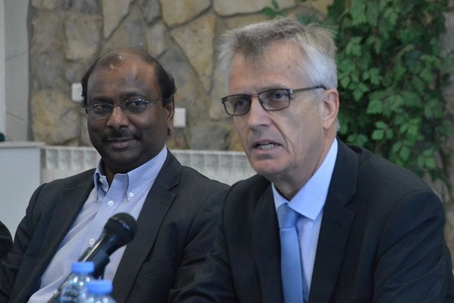 Jerry Pillay, president of the WCRC, and Martin Junge, general secretary of the LWF
